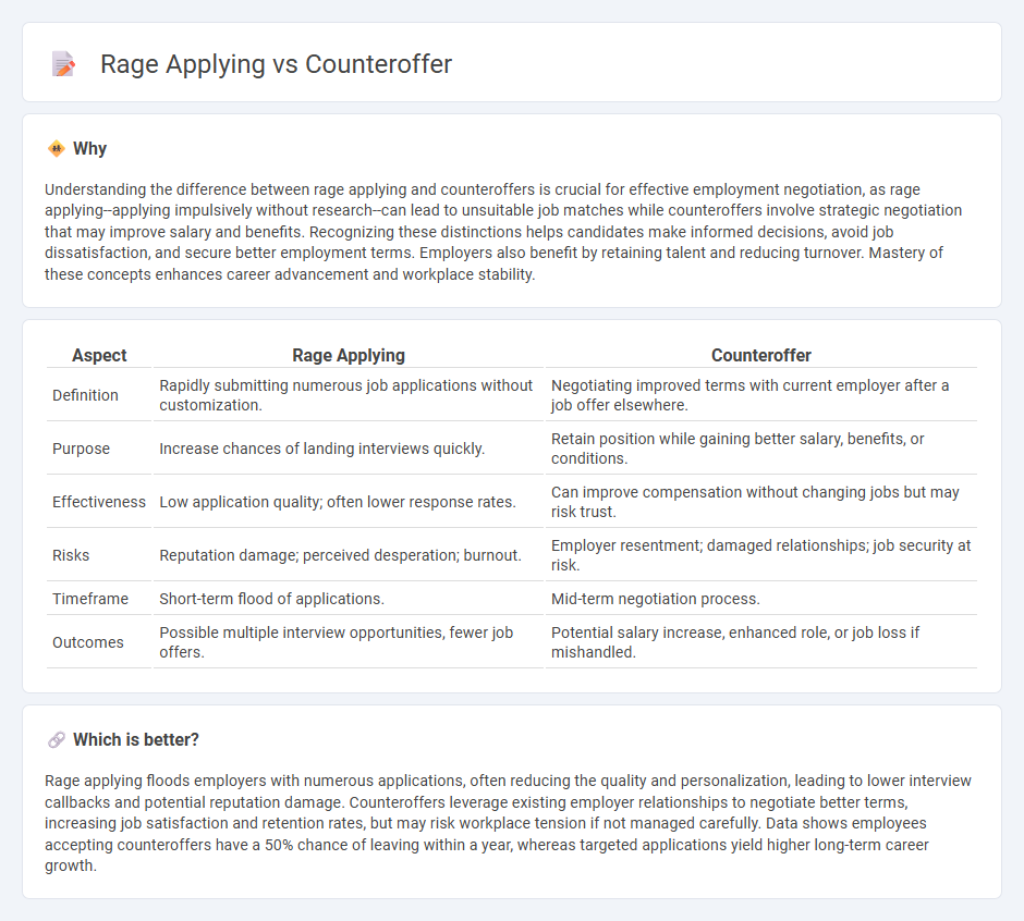 Rage Applying vs Counteroffer in Employment
