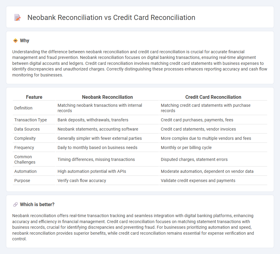 Neobank Reconciliation vs Credit Card Reconciliation in Accounting
