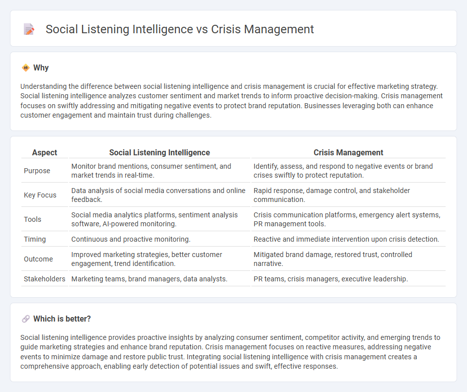 Social Listening Intelligence vs Crisis Management in Marketing