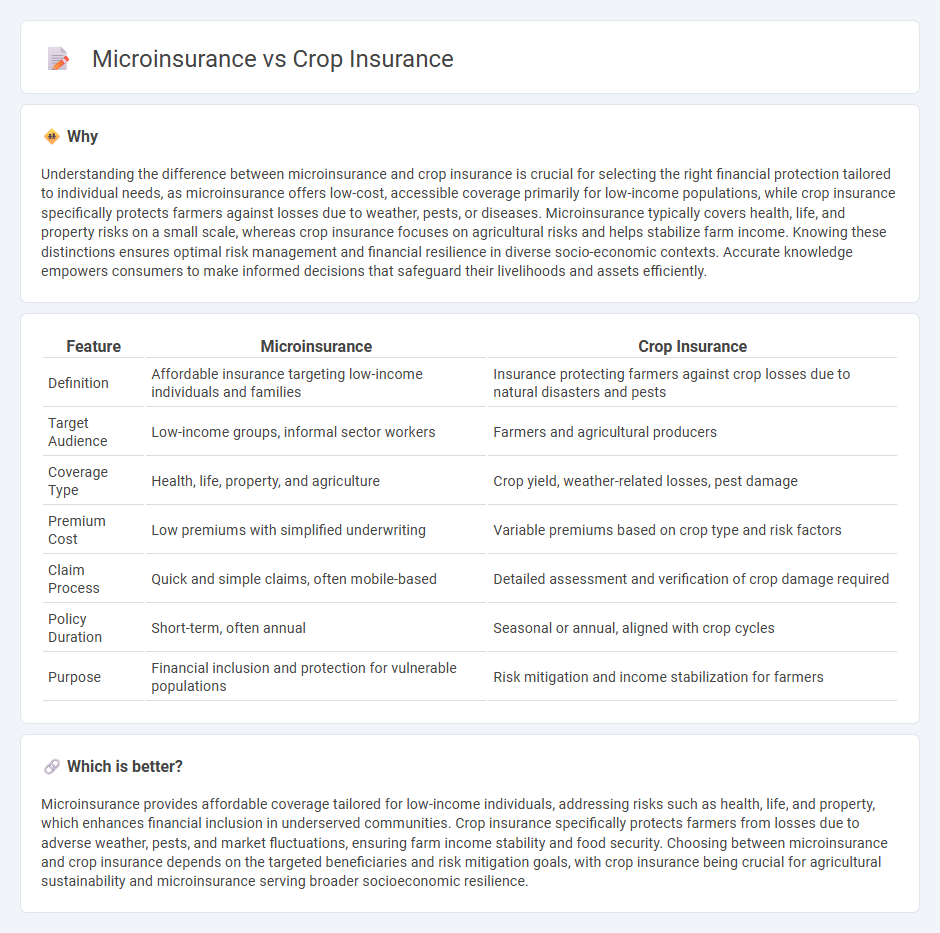Microinsurance vs Crop Insurance in Insurance