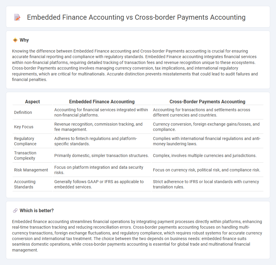 Embedded Finance Accounting vs Cross-Border Payments Accounting in Accounting