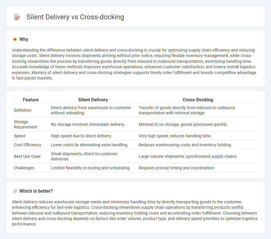 Silent Delivery vs Cross-Docking in Logistics