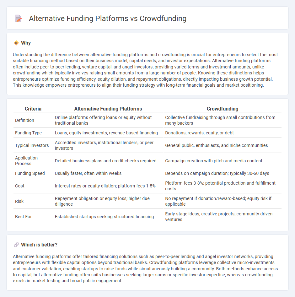 Alternative Funding Platforms vs Crowdfunding in Entrepreneurship