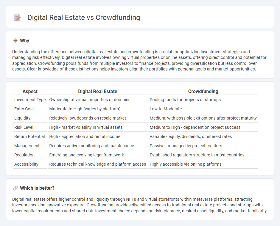 Digital Real Estate vs Crowdfunding in Investment