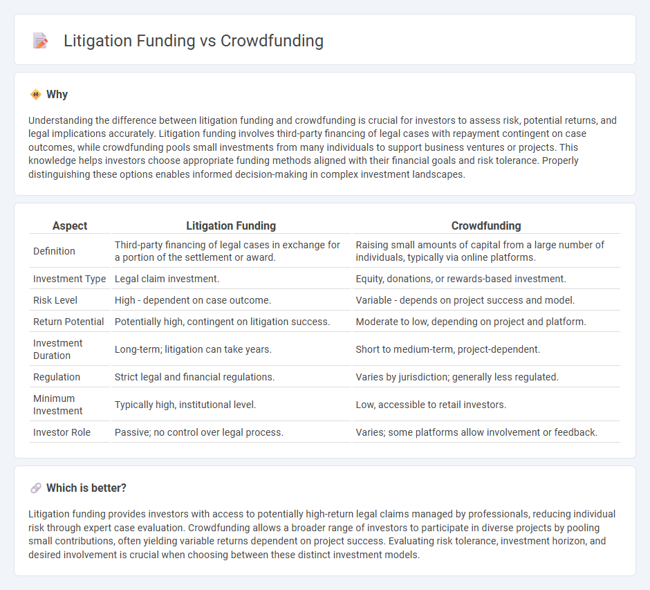 Litigation Funding vs Crowdfunding in Investment