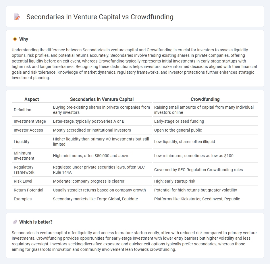 Secondaries In Venture Capital vs Crowdfunding in Investment