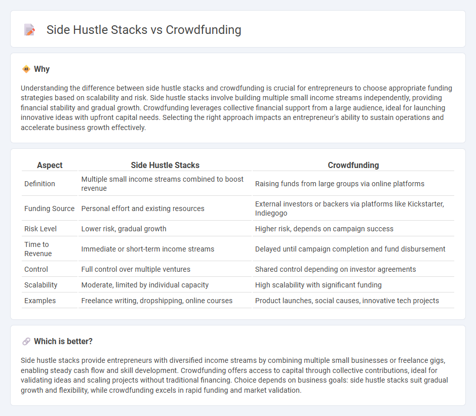 Side Hustle Stacks vs Crowdfunding in Entrepreneurship