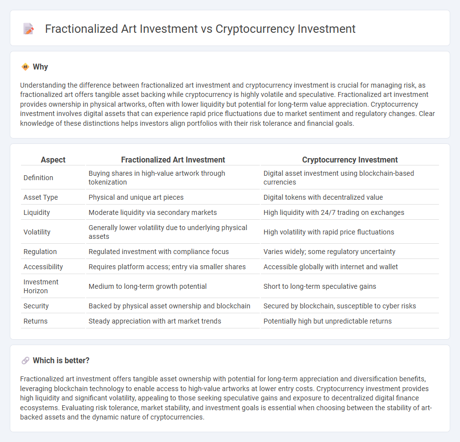 Fractionalized Art Investment vs Cryptocurrency Investment in Investment
