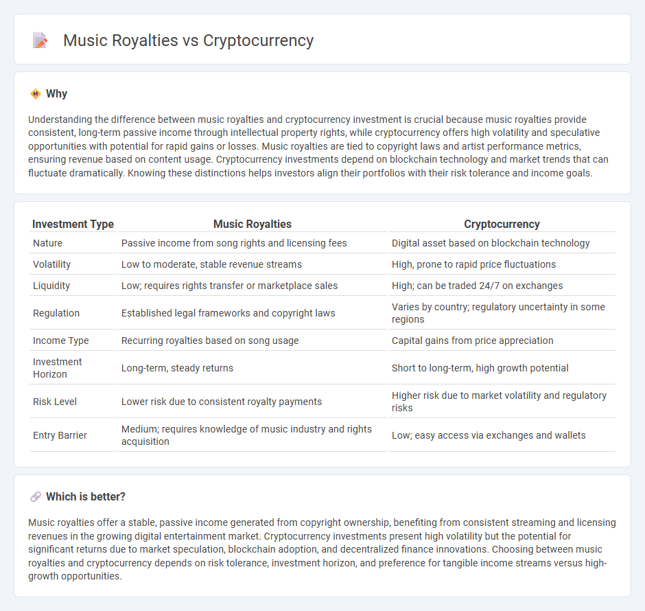 Music Royalties vs Cryptocurrency in Investment