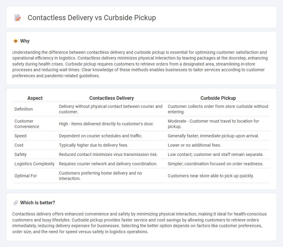 Contactless Delivery vs Curbside Pickup in Logistics