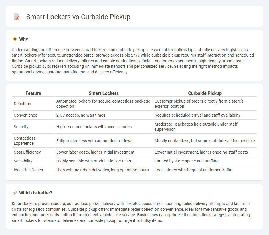 Smart Lockers vs Curbside Pickup in Logistics