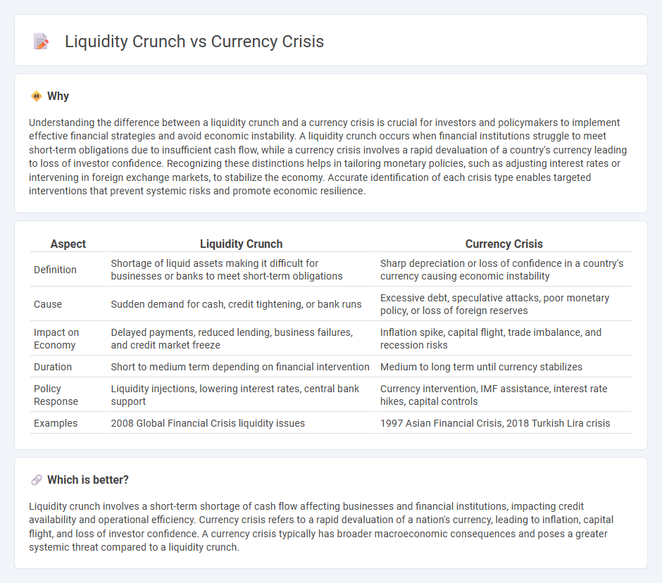 Liquidity Crunch vs Currency Crisis in Economy