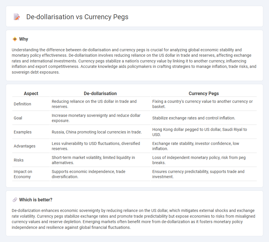 De-Dollarisation vs Currency Pegs in Economy