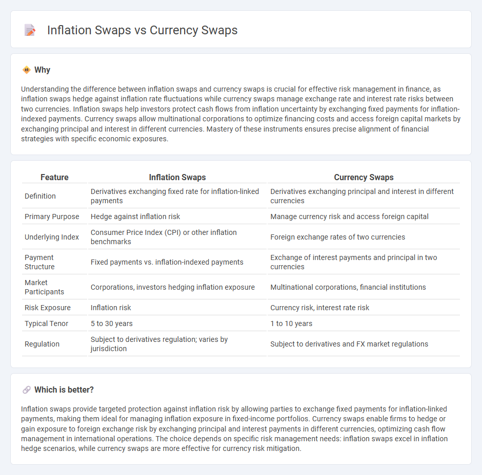 Inflation Swaps vs Currency Swaps in Finance