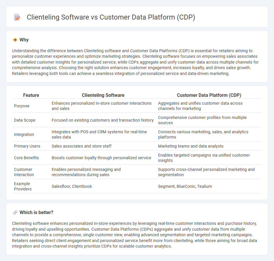 Clienteling Software vs Customer Data Platform (Cdp) in Retail