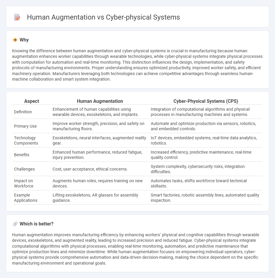 Human Augmentation vs Cyber-Physical Systems in Manufacturing