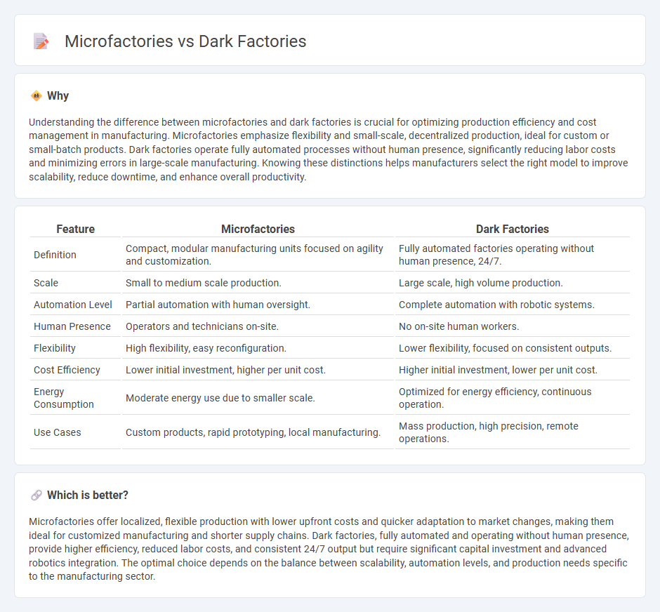 Microfactories vs Dark Factories in Manufacturing