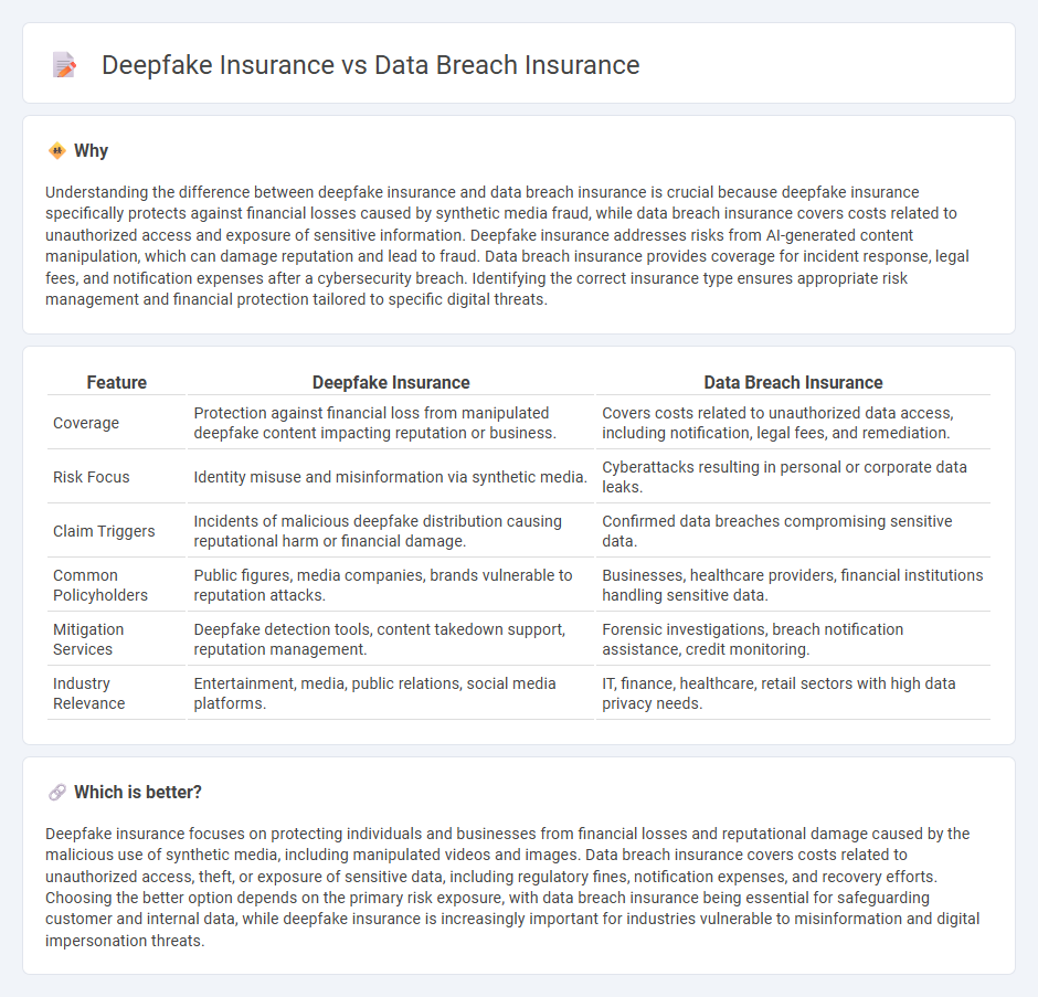 Deepfake Insurance vs Data Breach Insurance in Insurance