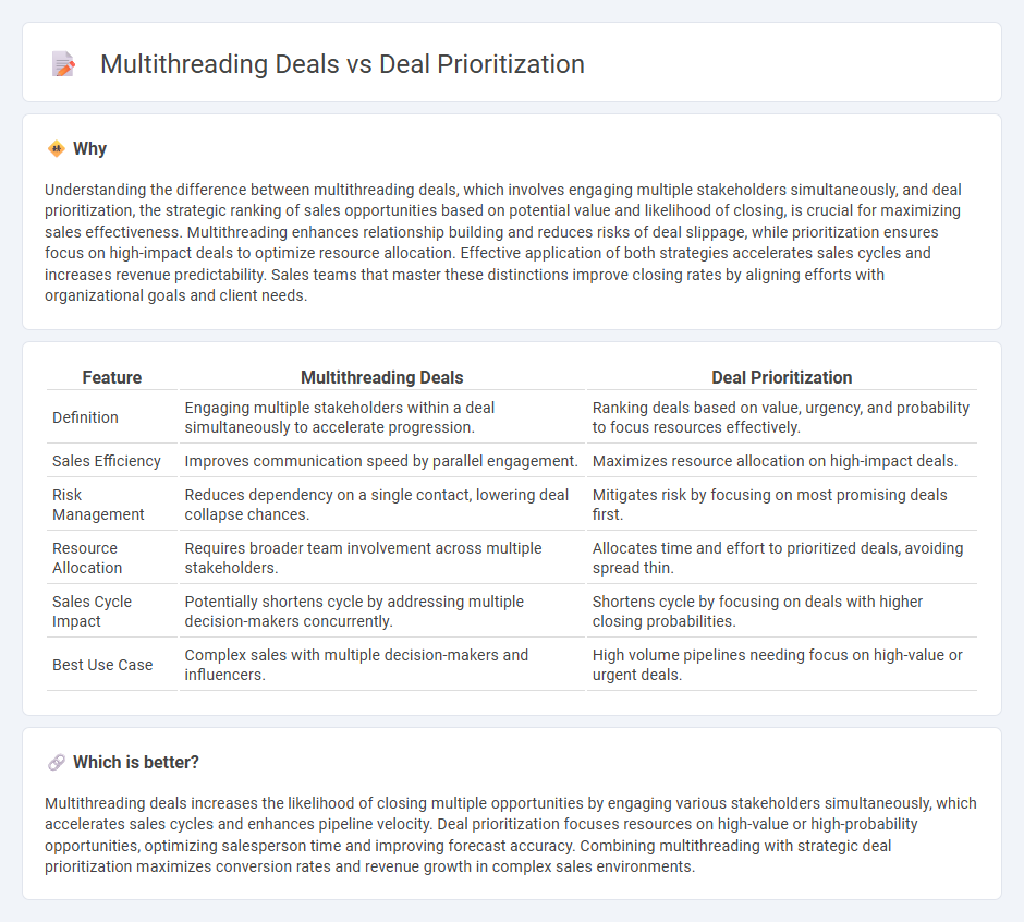 Multithreading Deals vs Deal Prioritization in Sales