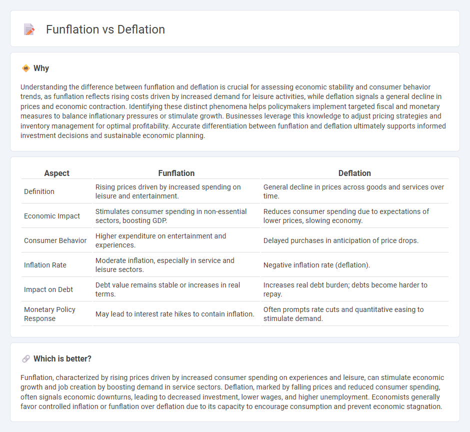 Funflation vs Deflation in Economy