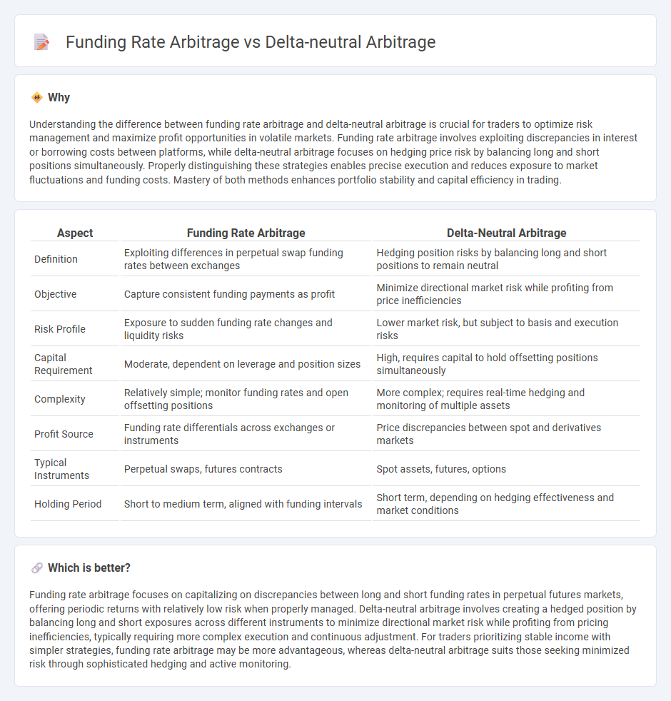 Funding Rate Arbitrage vs Delta-Neutral Arbitrage in Trading