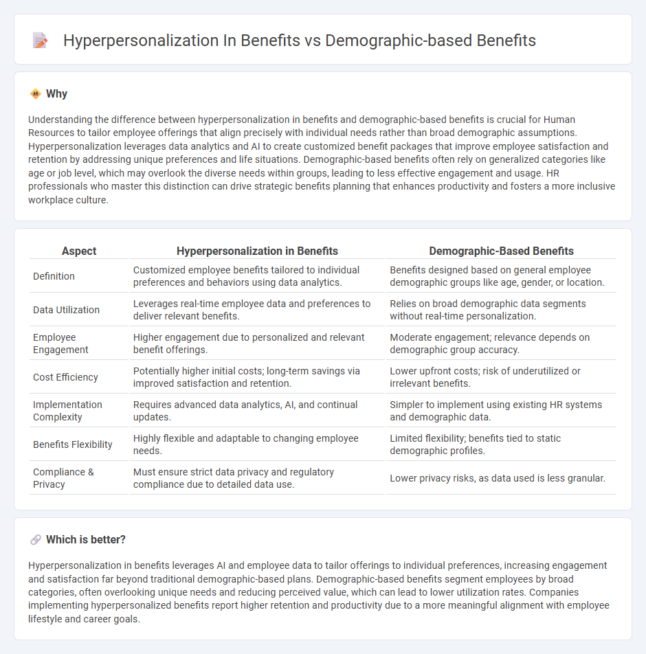 Hyperpersonalization In Benefits vs Demographic-Based Benefits in Human Resources