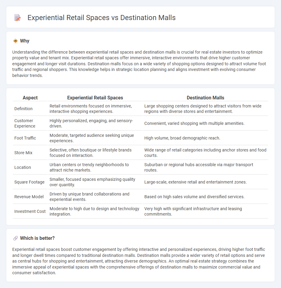 Experiential Retail Spaces vs Destination Malls in Real Estate