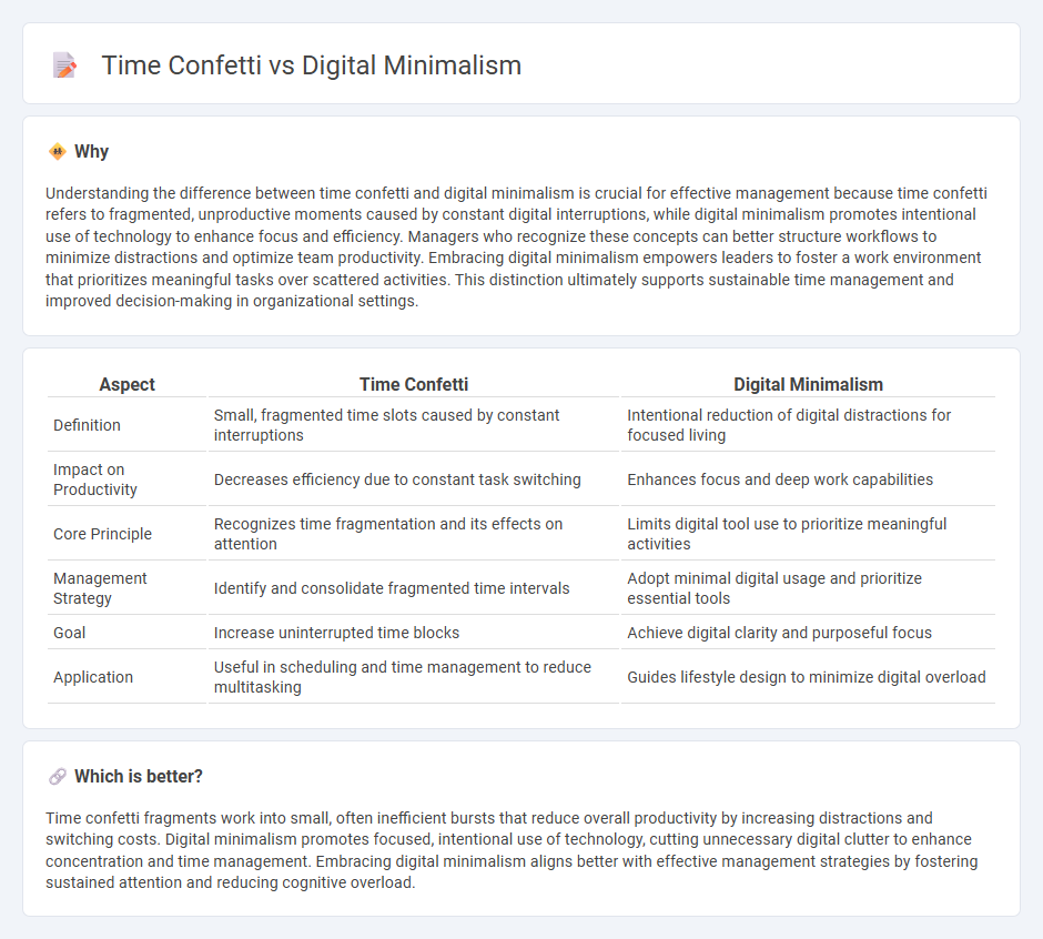 Time Confetti vs Digital Minimalism in Management
