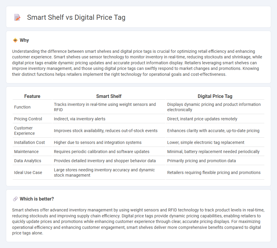 Smart Shelf vs Digital Price Tag in Retail