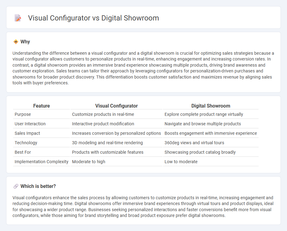 Visual Configurator vs Digital Showroom in Sales