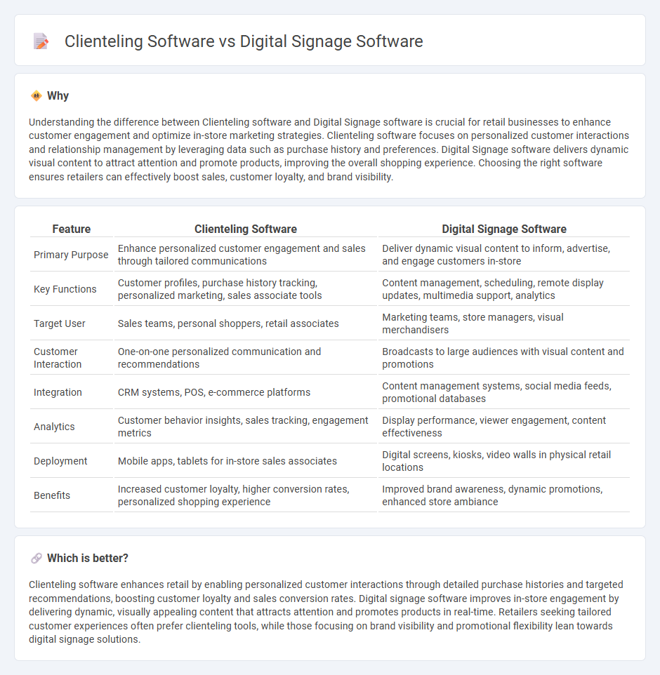 Clienteling Software vs Digital Signage Software in Retail
