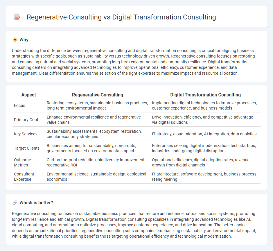 Regenerative Consulting vs Digital Transformation Consulting in Consulting