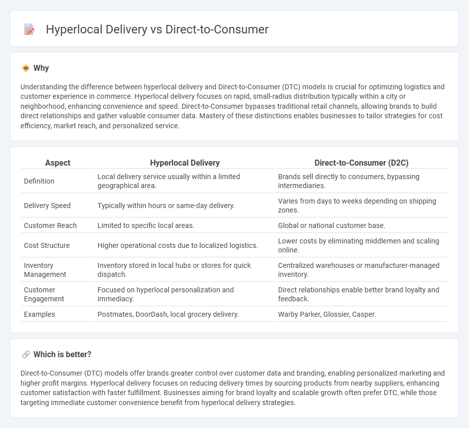 Hyperlocal Delivery vs Direct-To-Consumer in Commerce