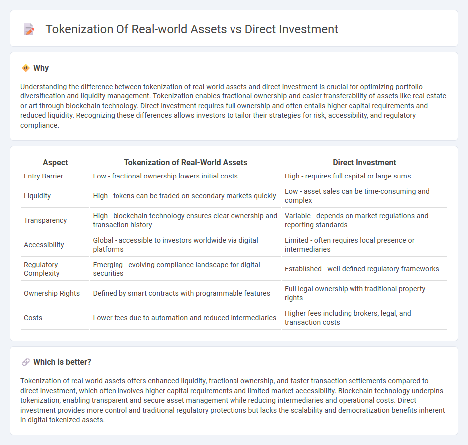 Tokenization Of Real-World Assets vs Direct Investment in Finance