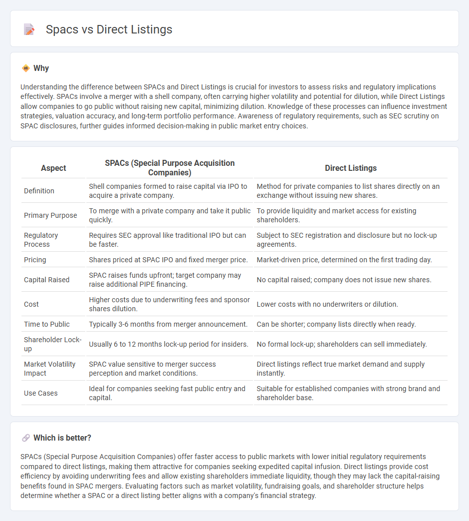 Spacs vs Direct Listings in Finance