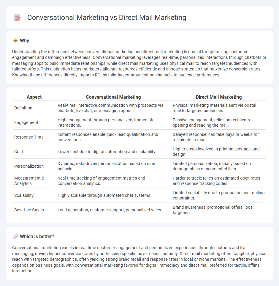 Conversational Marketing vs Direct Mail Marketing in Marketing