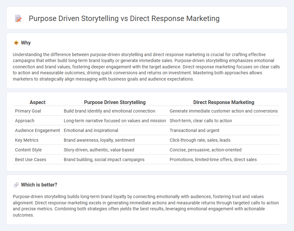 Purpose Driven Storytelling vs Direct Response Marketing in Marketing