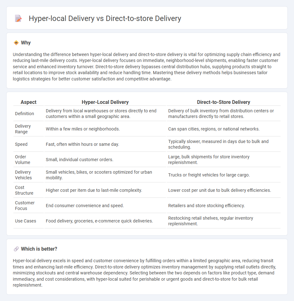Hyper-Local Delivery vs Direct-To-Store Delivery in Logistics