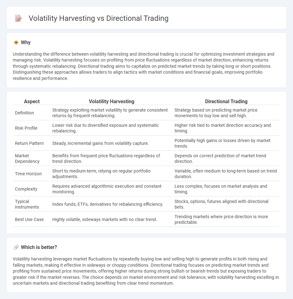 Volatility Harvesting vs Directional Trading in Trading