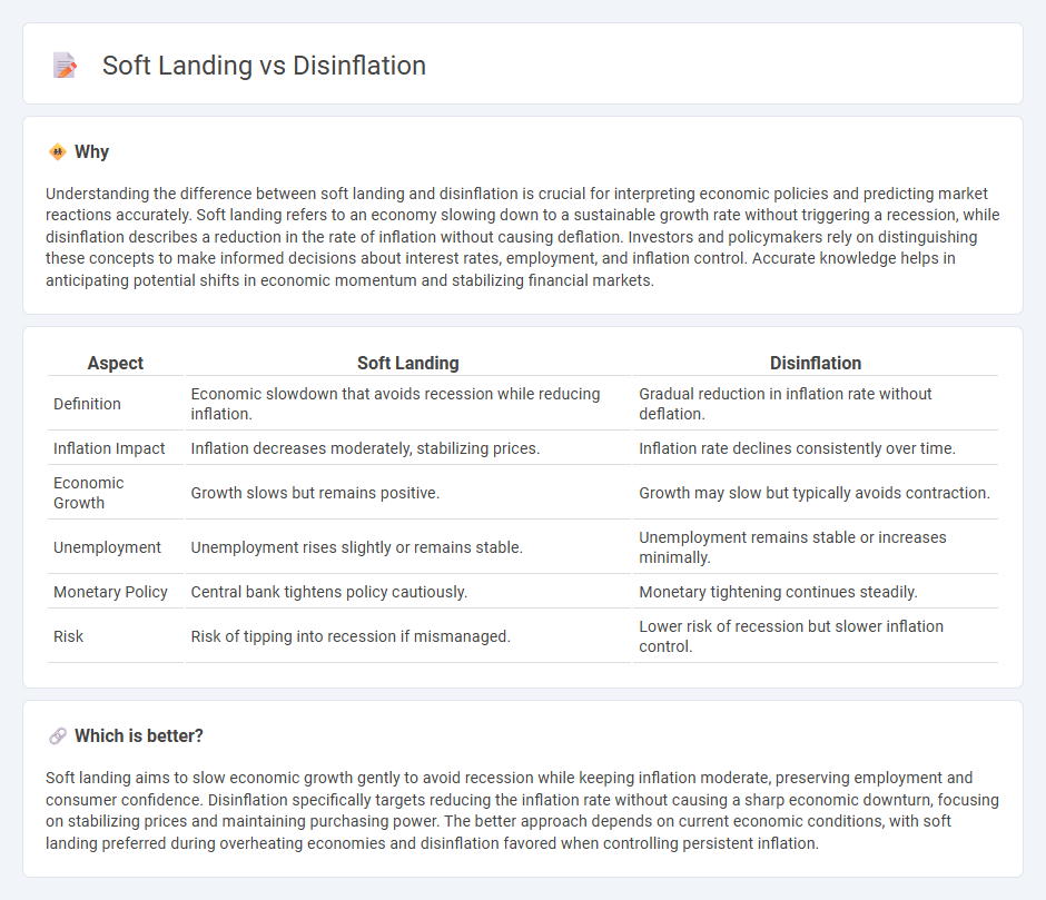 Soft Landing vs Disinflation in Economy