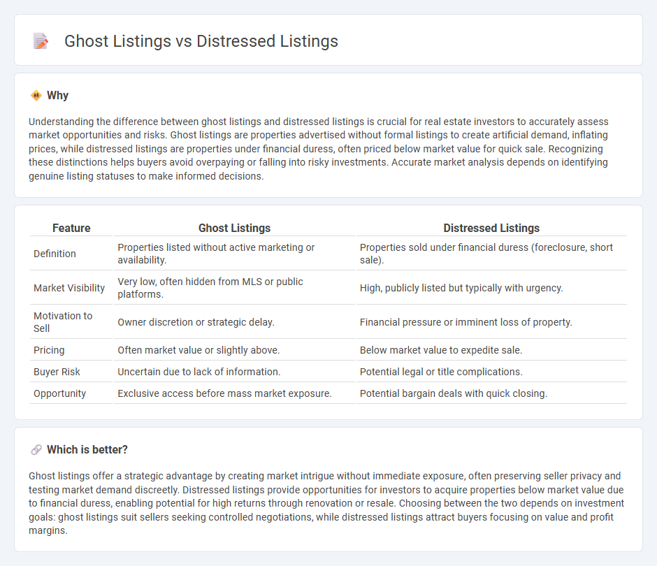 Ghost Listings vs Distressed Listings in Real Estate