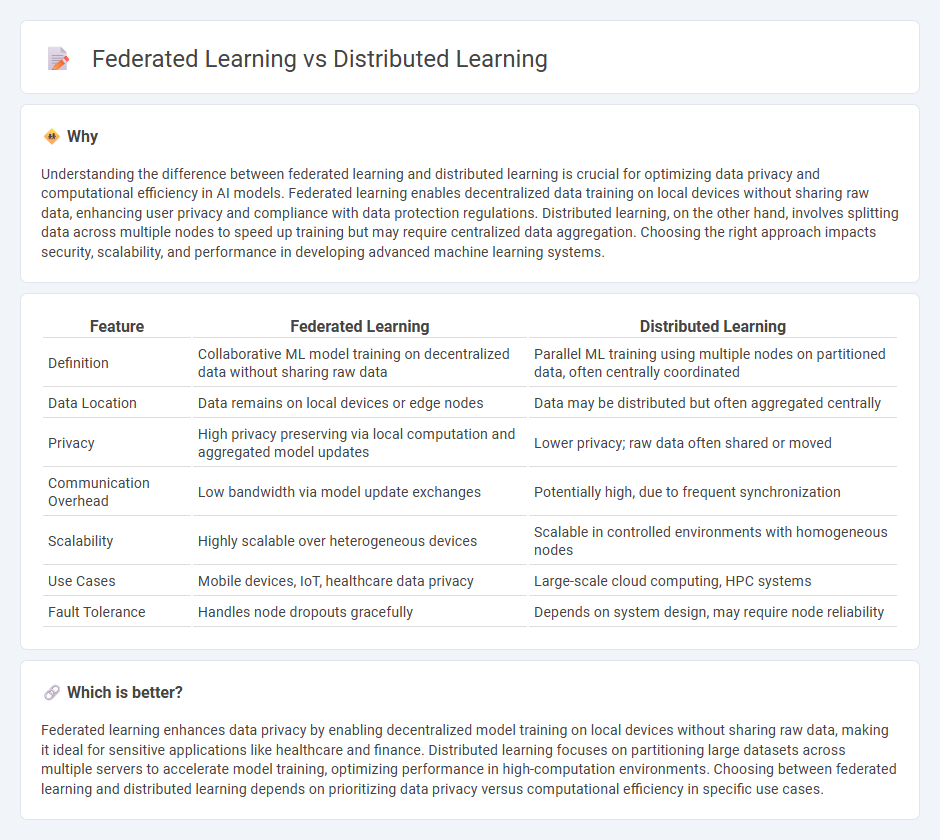 Federated Learning vs Distributed Learning in Technology