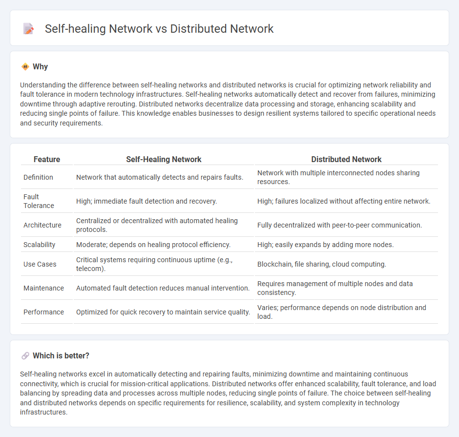 Self-Healing Network vs Distributed Network in Technology