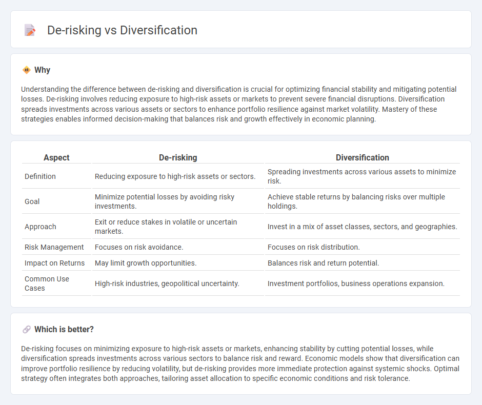 De-Risking vs Diversification in Economy