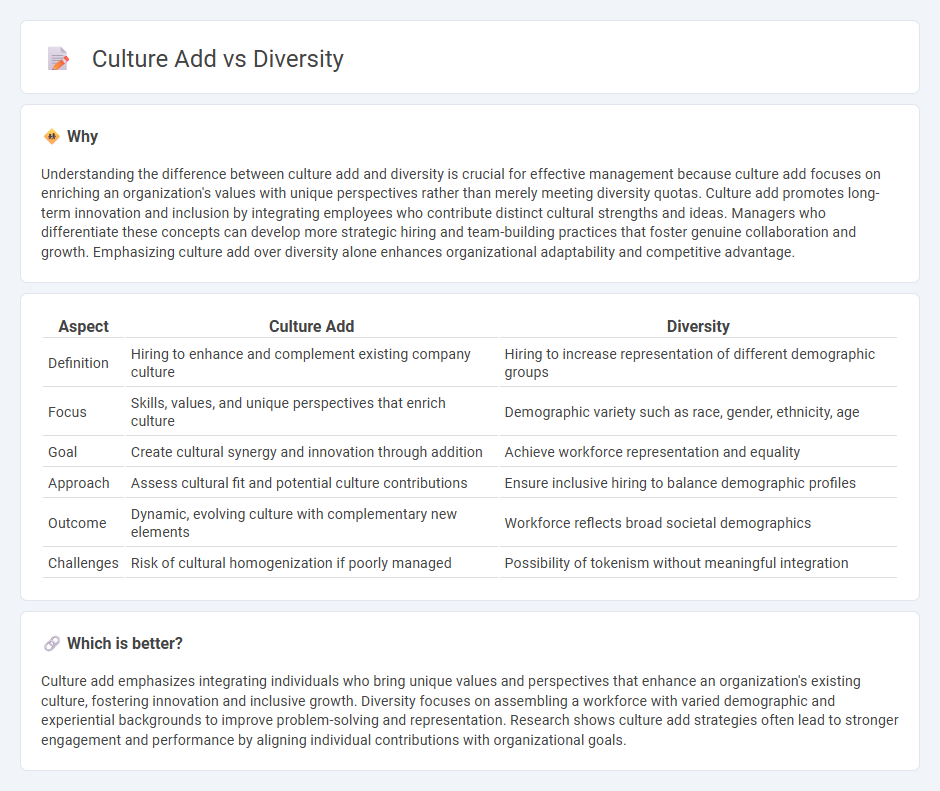 Culture Add vs Diversity in Management