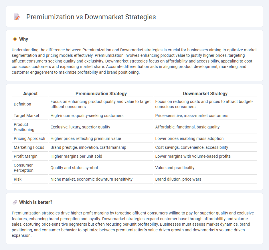 Premiumization vs Downmarket Strategies in Economy
