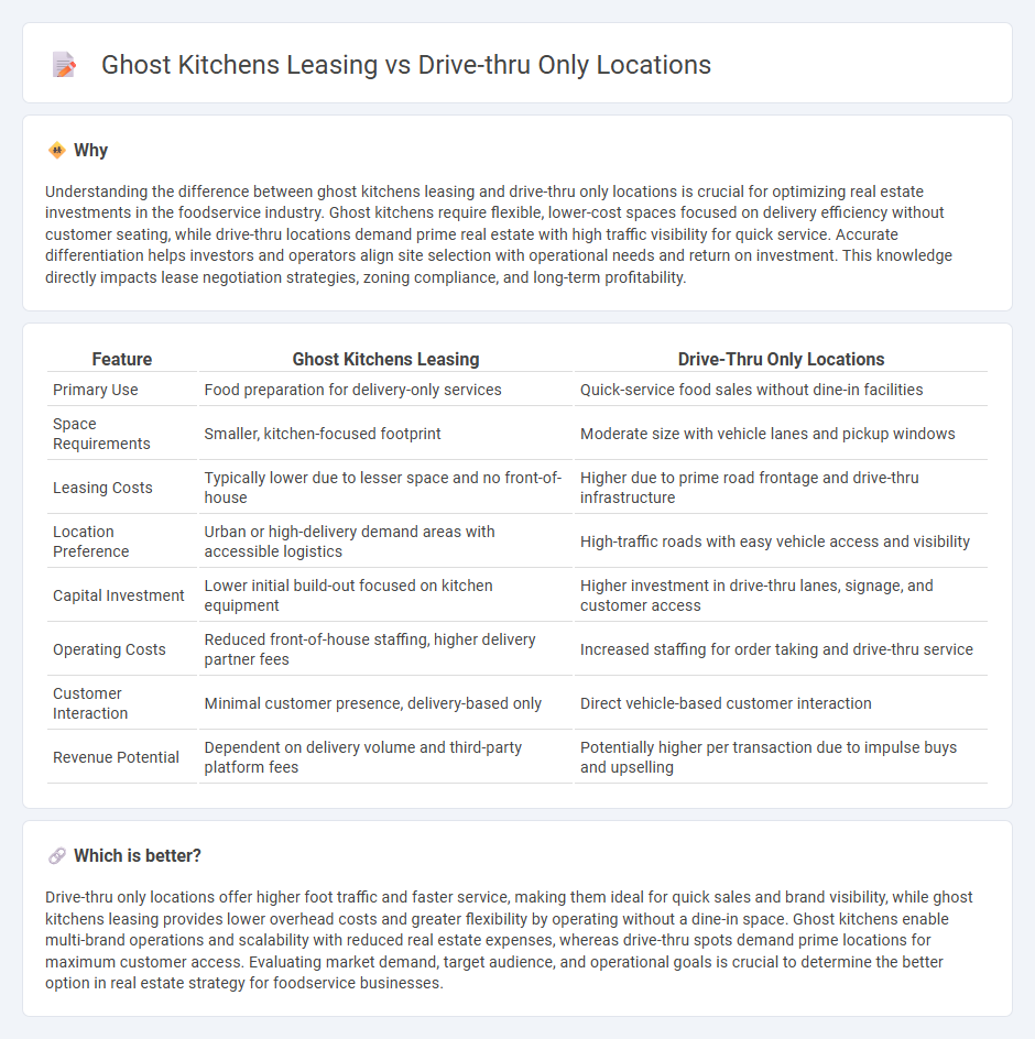 Ghost Kitchens Leasing vs Drive-Thru Only Locations in Real Estate