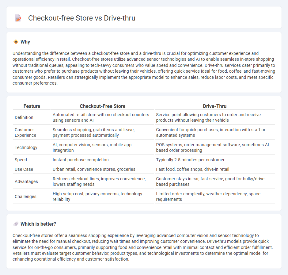 Checkout-Free Store vs Drive-Thru in Retail