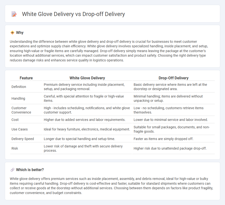 White Glove Delivery vs Drop-Off Delivery in Logistics