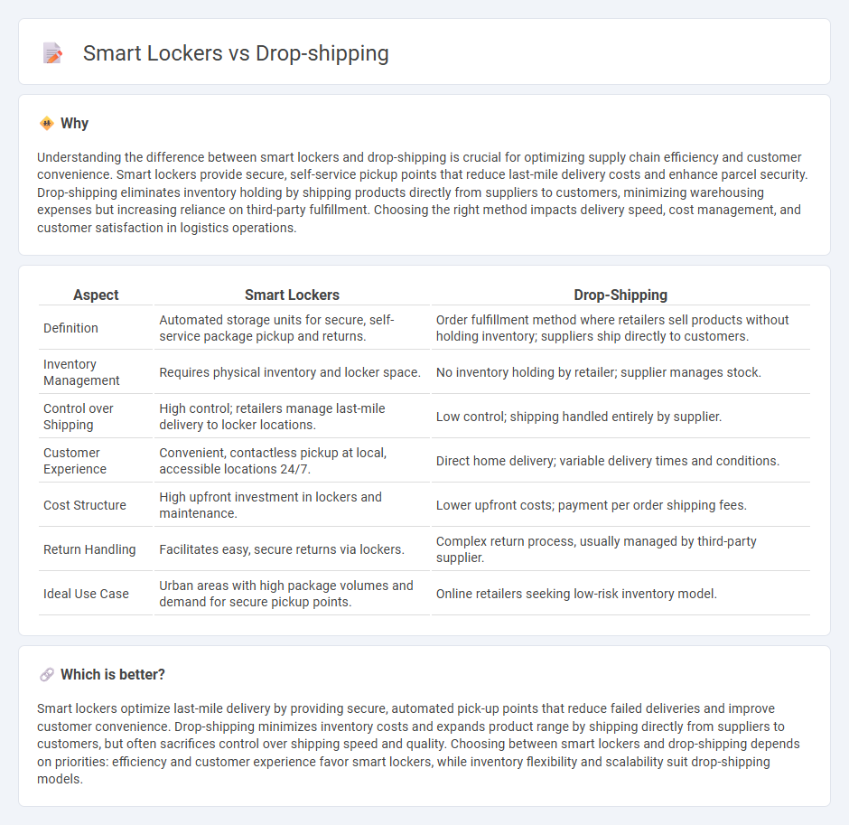 Smart Lockers vs Drop-Shipping in Logistics